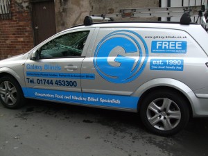 Galaxy Blinds Work Van