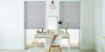 2019 Roman Blinds Inky Charcoal - Galaxy Blinds