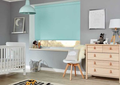 2019 Roller Carnival Blackout Aqua - Galaxy Blinds