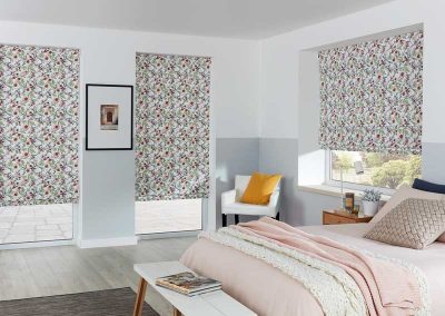 2019 Roman Blind Wildflower Porcelain - Galaxy Blinds