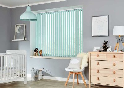 2019 Vertical Carnival Blackout Aqua - Galaxy Blinds